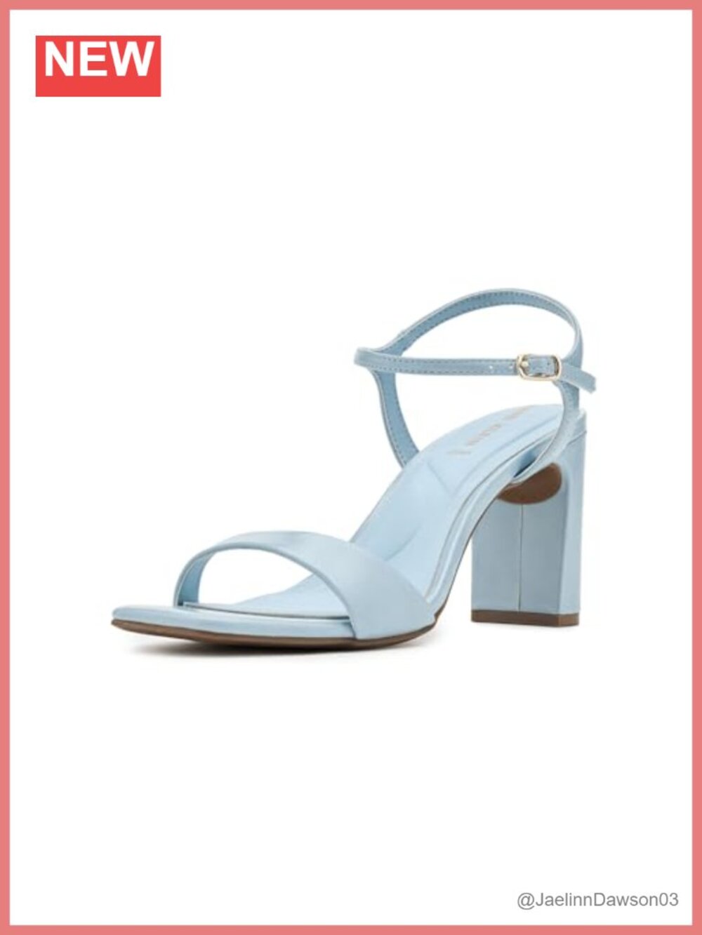 Anne Klein Beata Women's Open Square Toe Ankle Strap Stiletto Heel Sandal